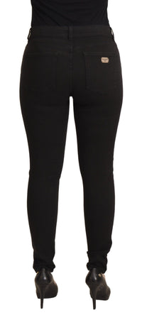 Thumbnail for Sleek Black Cotton Stretch Skinny Jeans