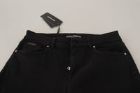 Thumbnail for Sleek Black Cotton Stretch Skinny Jeans