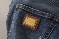 Thumbnail for High Waist Skinny Designer Jeans in Blue