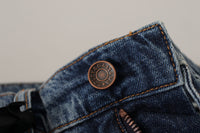 Thumbnail for Chic Boyfriend Cut Mid Waist Denim Jeans