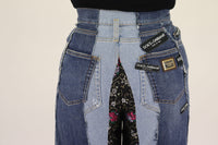 Thumbnail for High-Waist Multicolor Wide-Cut Jeans