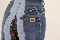 Thumbnail for High-Waist Multicolor Wide-Cut Jeans