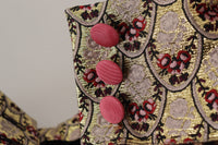 Thumbnail for High Waist Cropped Leopard Jacquard Pants