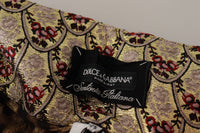 Thumbnail for High Waist Cropped Leopard Jacquard Pants