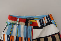 Thumbnail for Elegant High Waist Striped Trousers