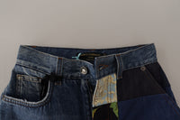 Thumbnail for Patchwork Jacquard Denim Relaxed Jeans