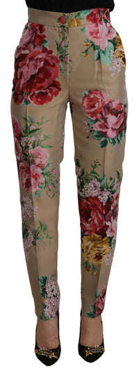 Thumbnail for Floral High-Waist Dress Pants