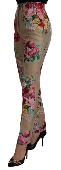 Thumbnail for Floral High-Waist Dress Pants