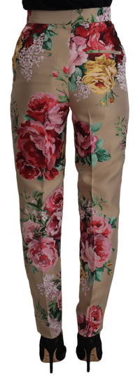 Thumbnail for Floral High-Waist Dress Pants