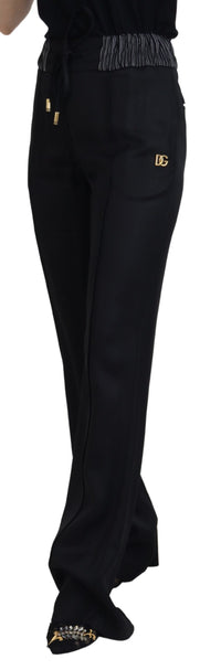 Thumbnail for Elegant Black Cotton Pants