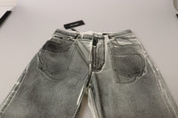 Thumbnail for High Waist Grey Denim Elegance