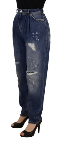 Thumbnail for High Waist Skinny Denim Jeans - Chic Blue Washed