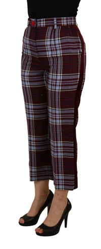 Thumbnail for Elegant High Waist Wool-Blend Trousers