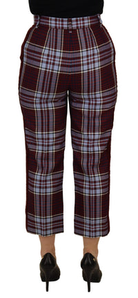 Thumbnail for Elegant High Waist Wool-Blend Trousers