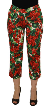 Thumbnail for Chic Cropped Mid Waist Pants - Multicolor