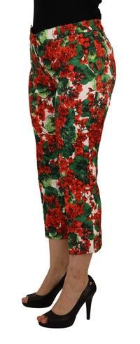 Thumbnail for Chic Cropped Mid Waist Pants - Multicolor