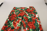 Thumbnail for Chic Cropped Mid Waist Pants - Multicolor