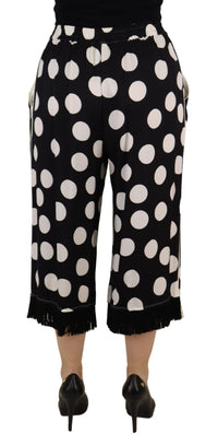 Thumbnail for Polka Dot Silk Mid Waist Pants