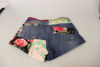 Thumbnail for High Waist Patchwork Skinny Denim