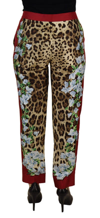 Thumbnail for Elegant Multicolor High Waist Silk Pants