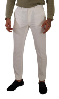 Thumbnail for Elegant Slim Fit Cotton Trousers