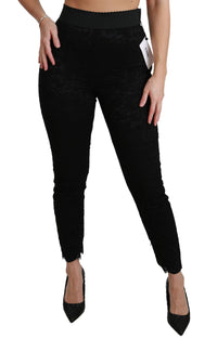 Thumbnail for Elegant High Waist Lace Pants
