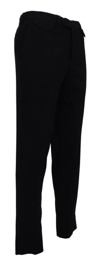 Thumbnail for Elegant Black Italian Designer Pants