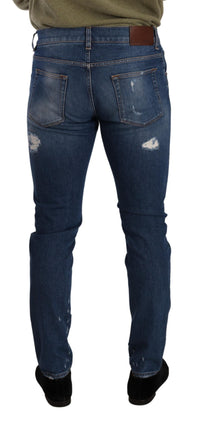 Thumbnail for Elegant Distressed Slim Fit Denim Jeans