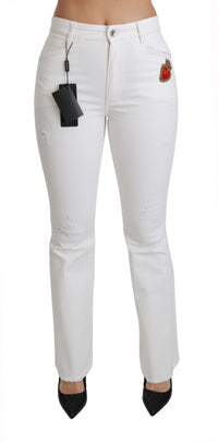 Thumbnail for Chic Flared Mid Waist Embroidered Pants