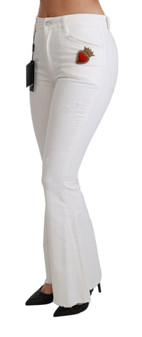 Thumbnail for Chic Flared Mid Waist Embroidered Pants