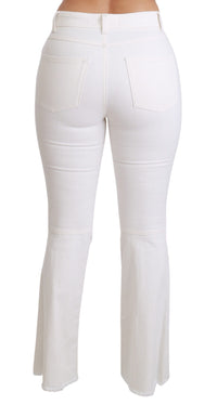 Thumbnail for Chic Flared Mid Waist Embroidered Pants