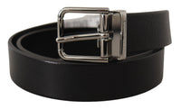 Thumbnail for Elegant Black Leather Belt