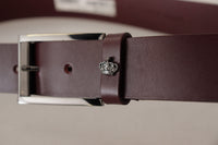 Thumbnail for Elegant Brown Leather Designer Belt