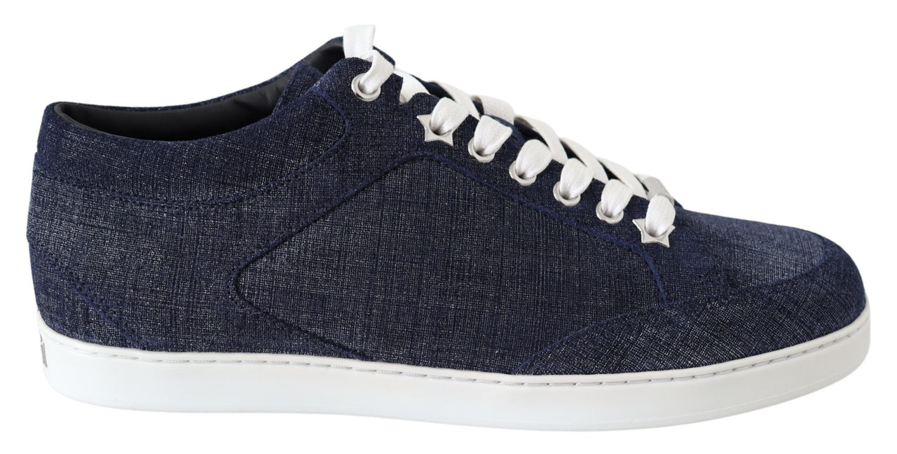 Chic Slip-On Blue Denim Suede Sneakers