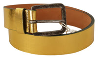 Thumbnail for Elegant Gold Genuine Leather Men's Belt