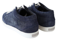 Thumbnail for Chic Slip-On Blue Denim Suede Sneakers