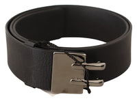 Thumbnail for Elegant Black Leather Fashion Belt
