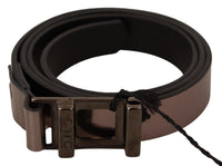 Thumbnail for Pink Metallic Leather Buckle Belt
