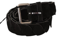 Thumbnail for Elegant Black Waist Belt with Metal Buckle