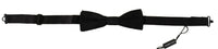 Thumbnail for Elegant Black Silk Bow Tie