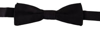 Thumbnail for Elegant Black Silk Bow Tie