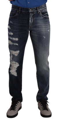 Thumbnail for Chic Tattered Denim Jeans