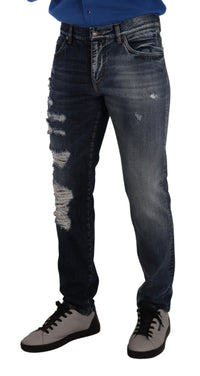 Thumbnail for Chic Tattered Denim Jeans