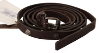 Thumbnail for Chic Brown Leather Fashion Belt with Silver Buckle