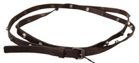 Thumbnail for Chic Brown Leather Fashion Belt with Silver Buckle