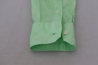 Thumbnail for Mint Green Slim Fit Casual Button-Down Shirt