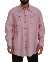 Thumbnail for Elegant Pink Casual Cotton Shirt