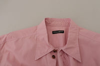 Thumbnail for Elegant Pink Casual Cotton Shirt