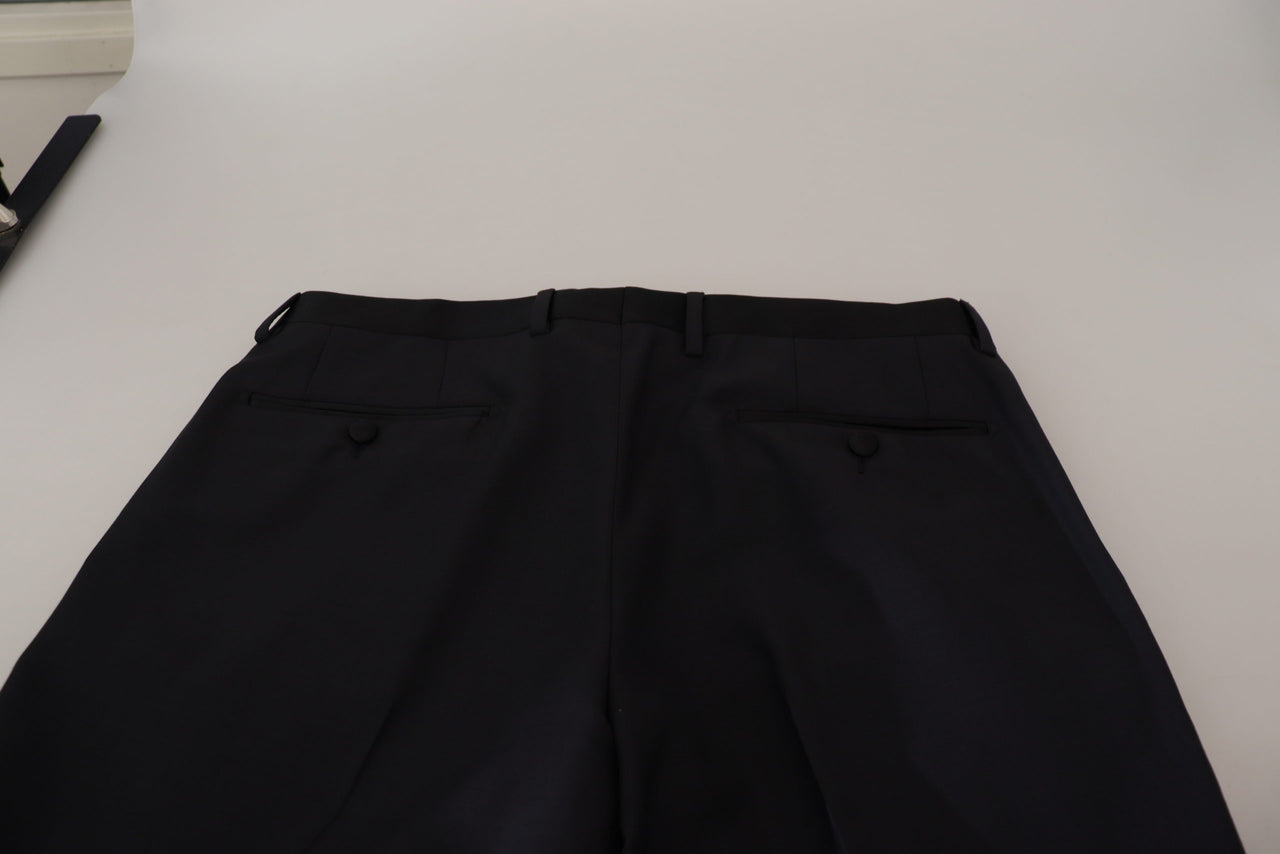 Black Wool Men Formal Pants