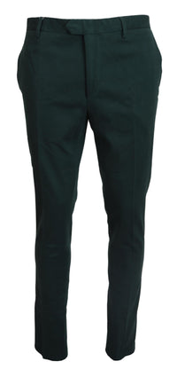 Thumbnail for Elegant Dark Green Chino Trousers